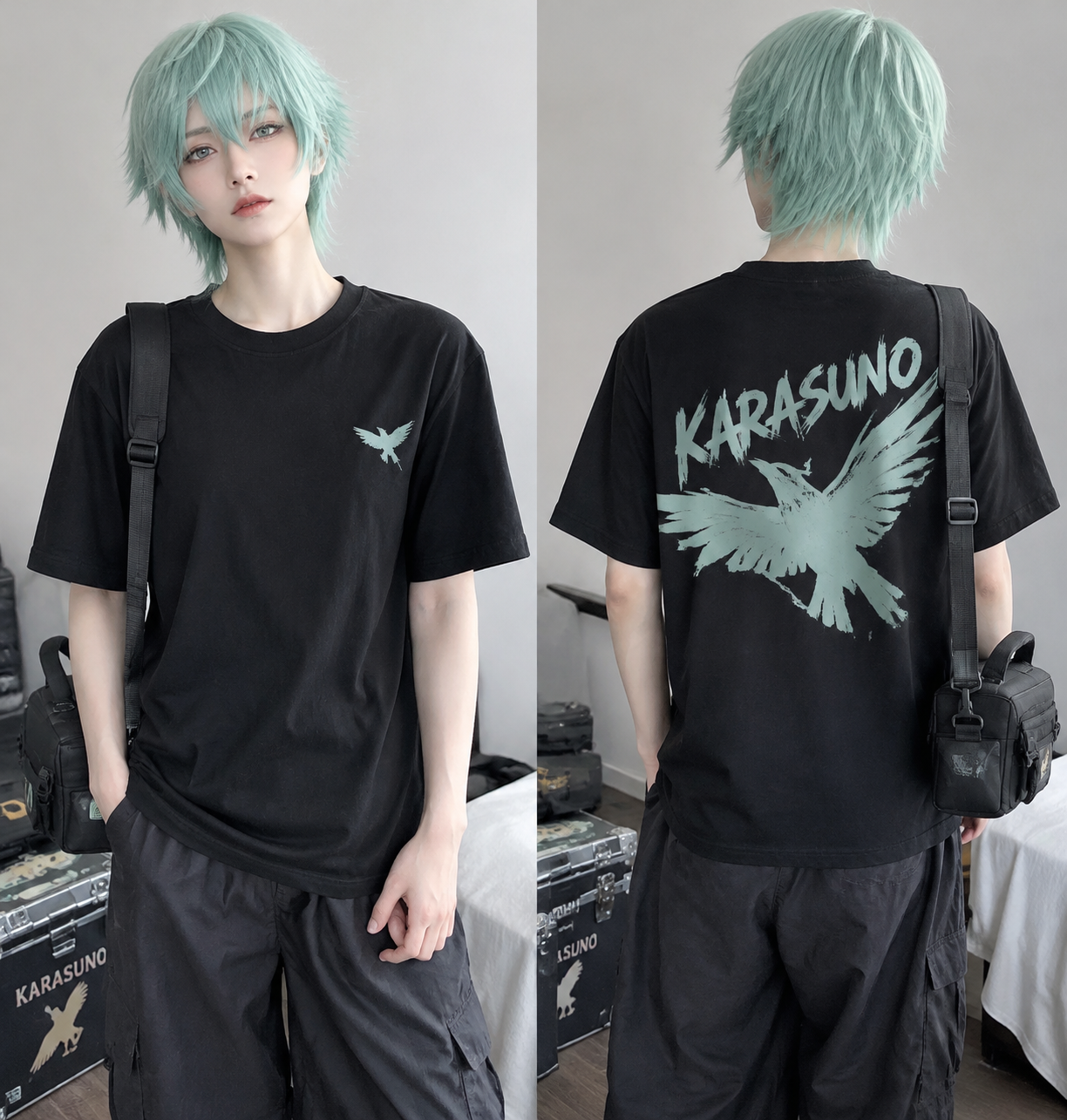 The Only Con Tee I Trust Black Cotton, Water-Based Prints